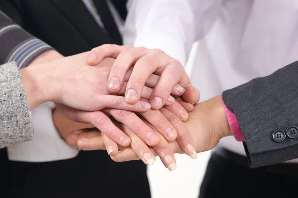 Groep handdruk Rechtenvrije Stockafbeeldingen