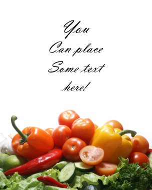 beyaz izole lezzetli taze sebze