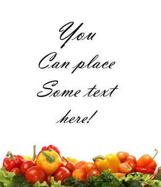 beyaz izole lezzetli taze sebze