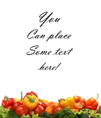 beyaz izole lezzetli taze sebze