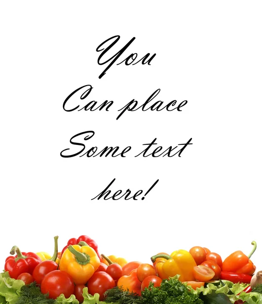 beyaz izole lezzetli taze sebze