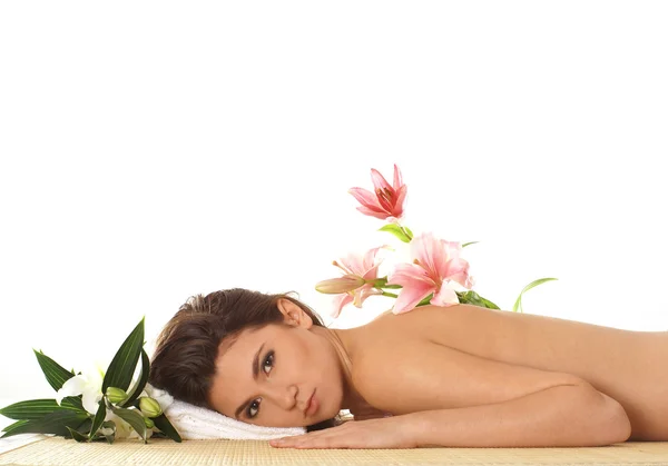 Attractive woman getting spa treatment Royalty Free Stock Photos