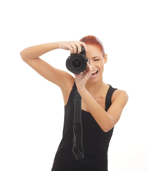 Junge sexy weibliche Fotografie — Stockfoto