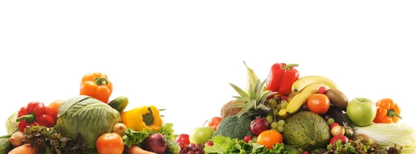 Uppsättning av olika färska välsmakande grönsaker — Stockfoto