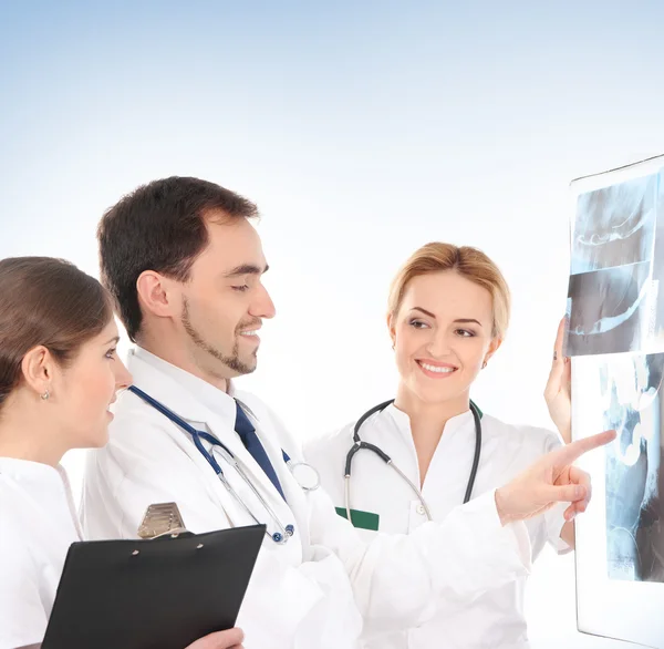 Team of young and smart medical workers — Stock Photo, Image