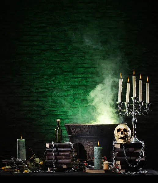 Hintergrund des Halloween-Stilllebens — Stockfoto
