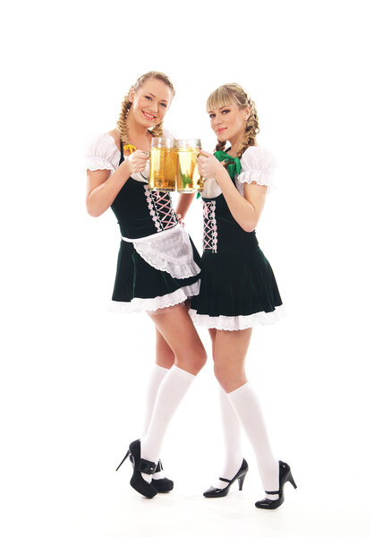 Young and beautiful bavarian girls
