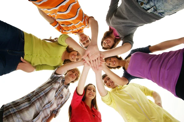 Young and happy teenagers hanging out together — Stock Photo, Image