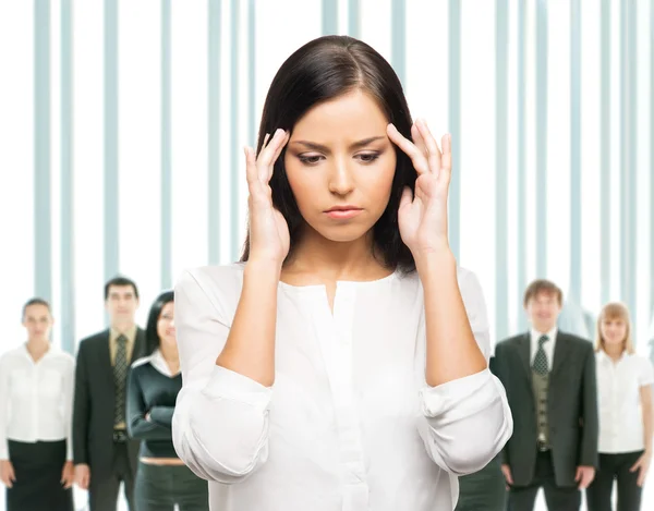 Mulher em stress — Fotografia de Stock