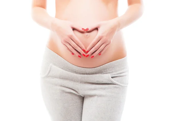 Pregnant belly — Stock Photo, Image