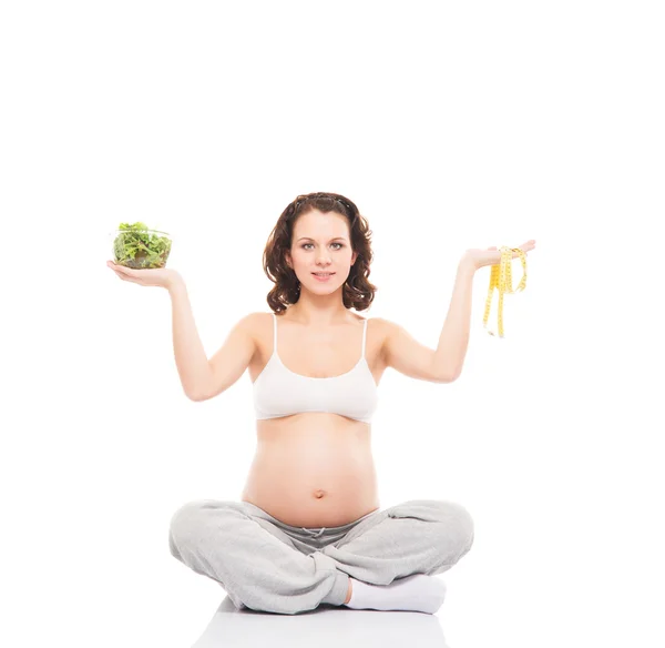 Young, healthy and happy pregnant woman — Stock Photo, Image