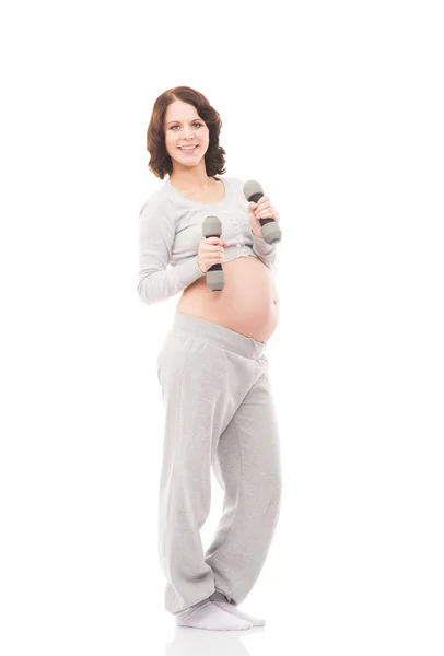 Young, healthy and happy pregnant woman — Stock Photo, Image