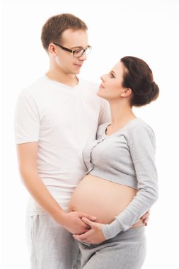 Hamile anne ve mutlu baba