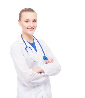 neşeli kadın doktor