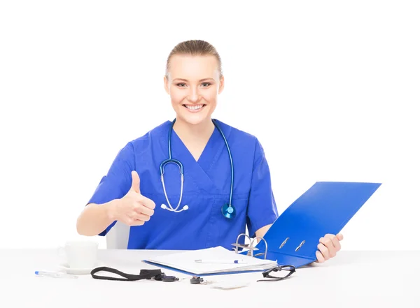 Cheerful female doctor — Stock Photo, Image