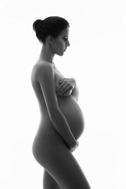 çıplak hamile kadın