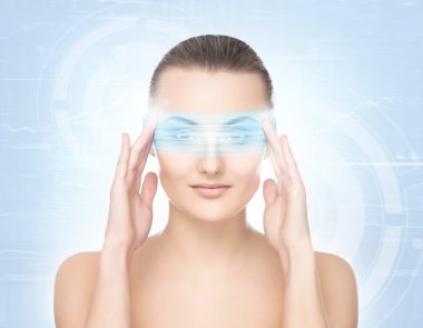 güzel, temiz, sağlıklı ve şehvetli kız portresi