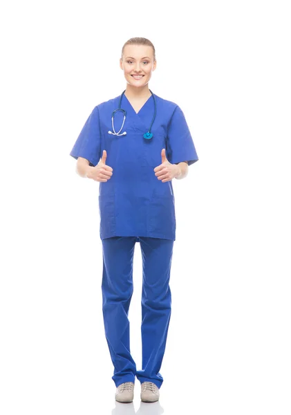 Professional cheerful female doctor — Stock Photo, Image