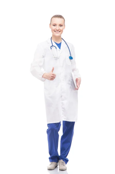 Professionell glada kvinnliga läkare — Stockfoto