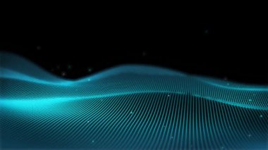 Uzayın arka planında elektronik parçacıkların olduğu soyut dijital manzara. Siber, dijital, paralel dünyalar ve yapay zeka kavramı.