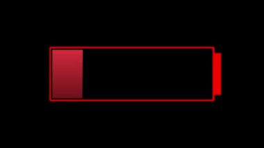 Bir cihaz için pil göstergesi. İstasyonda elektrik yükleniyor..