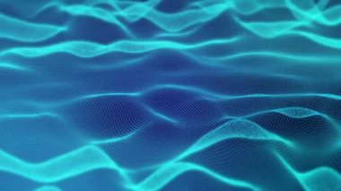 Uzayın arka planında elektronik parçacıkların olduğu soyut dijital manzara. Siber, dijital, paralel dünyalar ve yapay zeka kavramı.