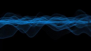 Uzayın arka planında elektronik parçacıkların olduğu soyut dijital manzara. Siber, dijital, paralel dünyalar ve yapay zeka kavramı.