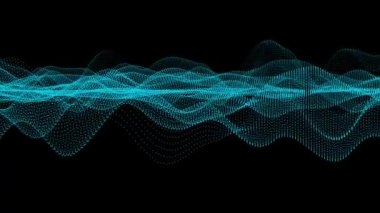 Uzayın arka planında elektronik parçacıkların olduğu soyut dijital manzara. Siber, dijital, paralel dünyalar ve yapay zeka kavramı.