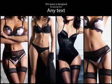İç çamaşırlı güzel ve seksi kadınların olduğu bir fotoğraf seti. Erotik iç çamaşırı koleksiyonu.