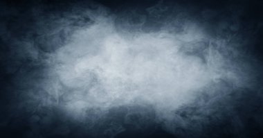 Abstract smoke texture over black. Fog in the darkness. clipart