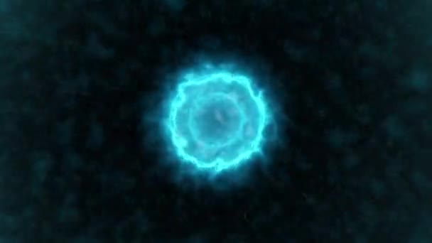 Animatie van een oerknal in het universum. De geboorte van sterren en sterrenstelsels. Abstract ruimte backgrund, 3D render. — Stockvideo