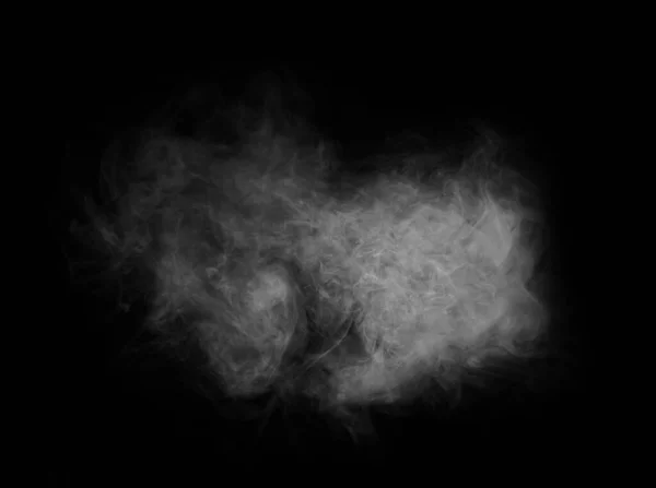 Struttura astratta del fumo sul nero. Nebbia nel buio. Fotografia Stock