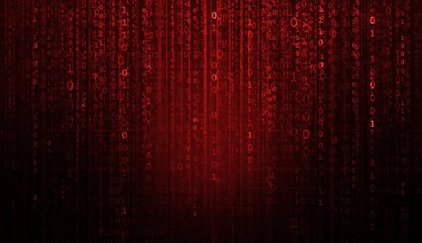 Priorità bassa digitale astratta con il codice binario. Hacker, darknet, realtà virtuale e fantascienza. — Foto Stock