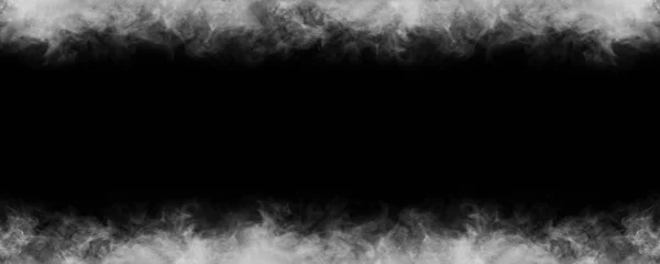 Siyah Arkaplan Üzerine Soyut Duman Dokusu Çerçevesi Karanlıkta Sis Doğal — Stok fotoğraf