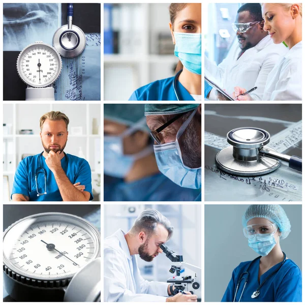 Medici Professionisti Che Lavorano Nello Studio Ospedaliero Ritratto Medici Giovani — Foto Stock