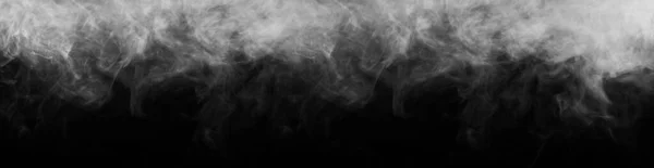 Absztrakt Füst Textúra Keret Sötét Fekete Háttér Köd Sötétben Természetes — Stock Fotó