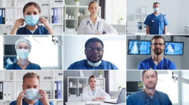 Professional medical doctors working in hospital office, Portrait of young and confident physicians. Medical and healthcare concept.