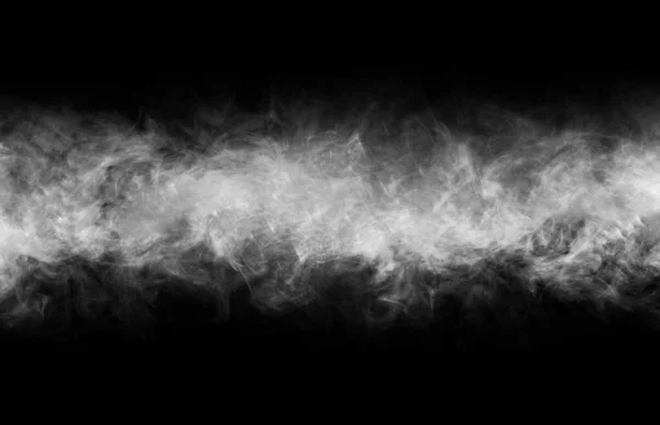 摘要黑黑的背景上有烟熏纹理框架 黑暗中的雾气 自然形态 — 图库照片