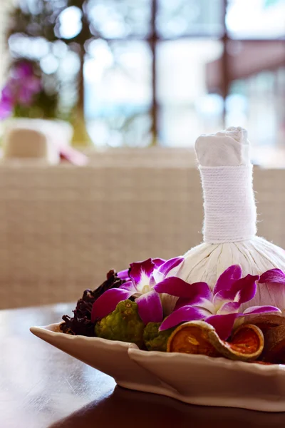 Thai spa massage decor — Stock Photo, Image