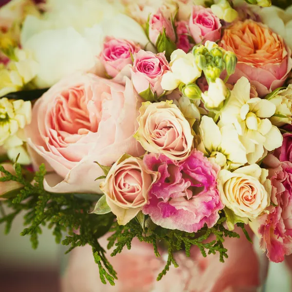 Wedding flowers. Instagram effect, vintage colors. — Stock Photo, Image