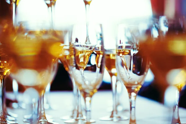 Celebration. Abstract picture of champagne glasses. — Stock Photo, Image