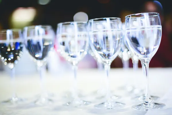 Pure drinking water in glasses — Stock Photo, Image