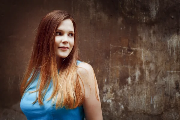 Beautiful red-haired young woman — Stock Photo, Image