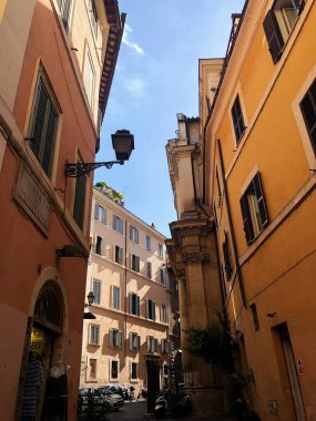 Bina, sokak, sabah, güneş, gökyüzü