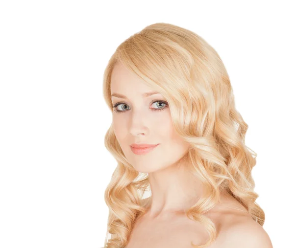 Beautiful blonde on the isolated background — Stock Photo, Image