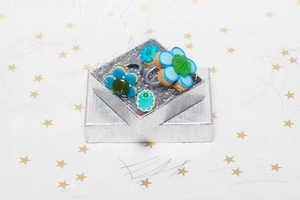 Caramelos de decoración en cajas de regalo —  Fotos de Stock