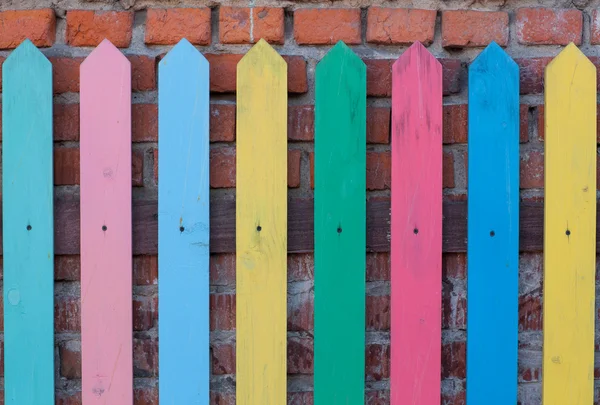 Beautiful color fence — Stock Photo, Image