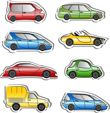 Araba koleksiyonu - vektör