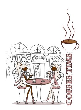 kahve, arka planda Zamanı