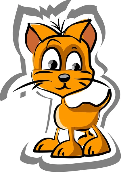 Cartoon cat , a vector — Stock Vector